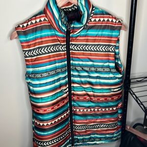 Western puffer vest